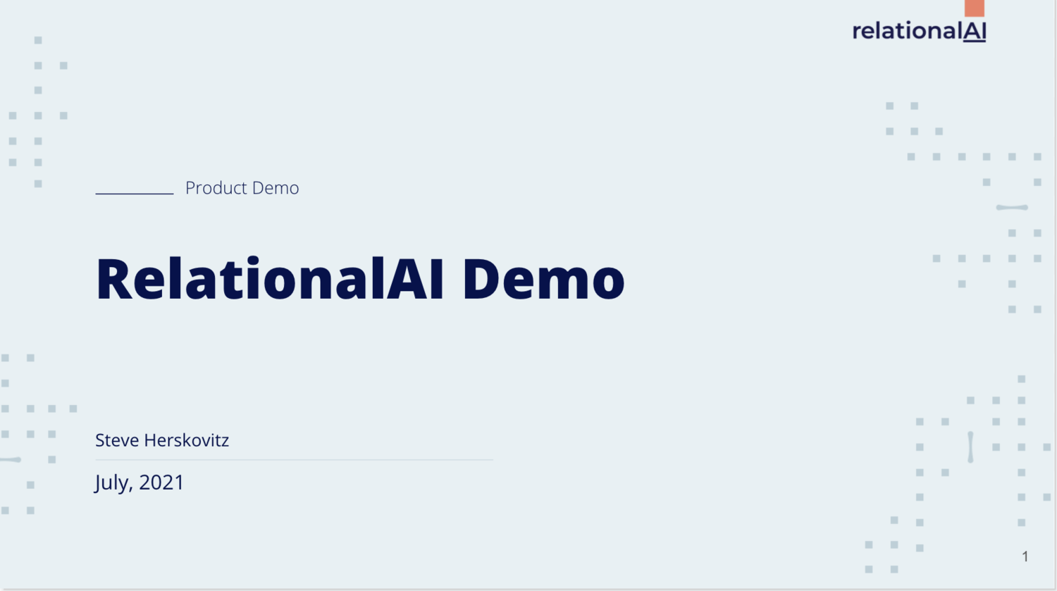 Demo Highlights of the Relational Knowledge Graph System